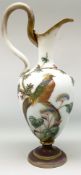 Victorian Aesthetic movement milk glass ewer