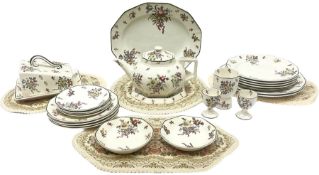 Royal Doulton part dinner service in Old Leeds Sprays pattern