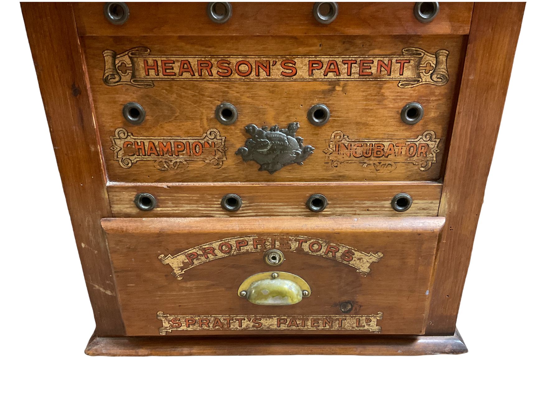 'Hearson's Patent Champion Incubator' mahogany paraffin egg incubator - Image 2 of 5