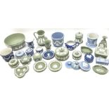 Collection of Wedgwood dark blue