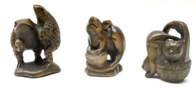 Three netsuke