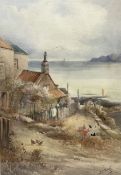 Frederick William Booty (British 1840-1924): Cottages at Runswick Bay