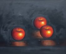 K Mason (20th century): Still Life of Three Apples