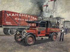 Robert Nixon (British 1955-): 'Manchester Collieries' Railway Truck