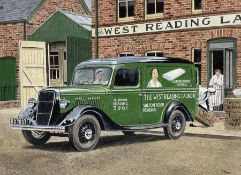 Robert Nixon (British 1955-): 'The West Reading Laundry' Van