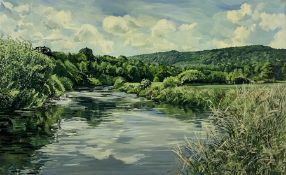Frances St. Clair Miller (British 1947-): 'River Landscape I'