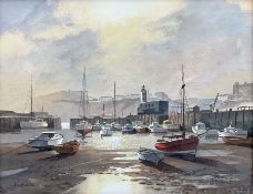 Don Micklethwaite (British 1936-): Outer Scarborough Harbour