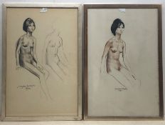 Douglas Anderson (British 1934-): Female Nude Studies