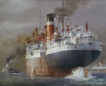 After Colin Verity (British 1924-2011): 'City of Lincoln departing King George Dock Hull'