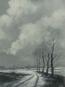 Geoffrey Woolsey Birks (British 1929-1993): Winter Landscape
