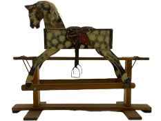 Mid 20th century painted wooden rocking horse
