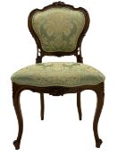 19th century walnut framed chair