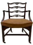 Georgian mahogany elbow chair
