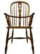 19th century elm Windsor armchair