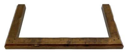 'Mouseman' 1930s/40s tooled oak fire fender