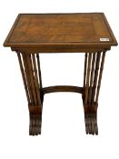 Georgian style walnut Quartetto nest of tables