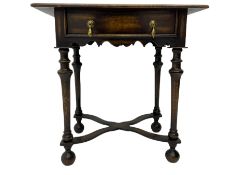 Charles II style oak lowboy