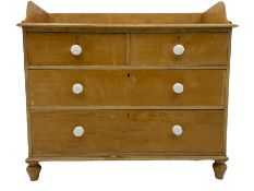 Victorian pine washstand chest