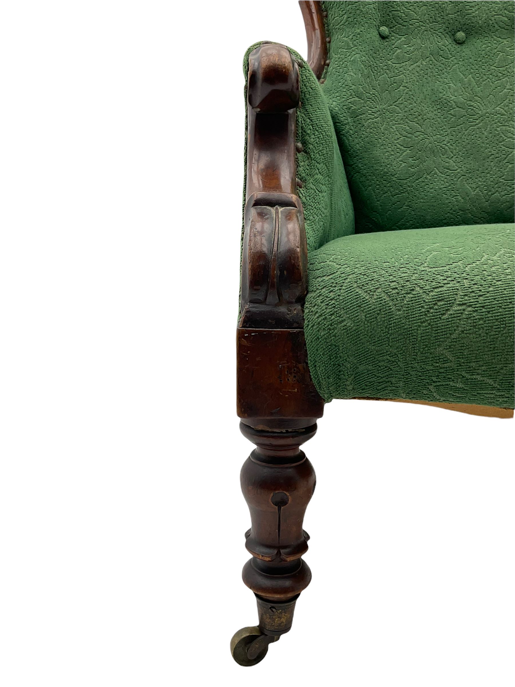 Early Victorian armchair - Image 4 of 5