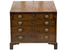 George III mahogany bureau