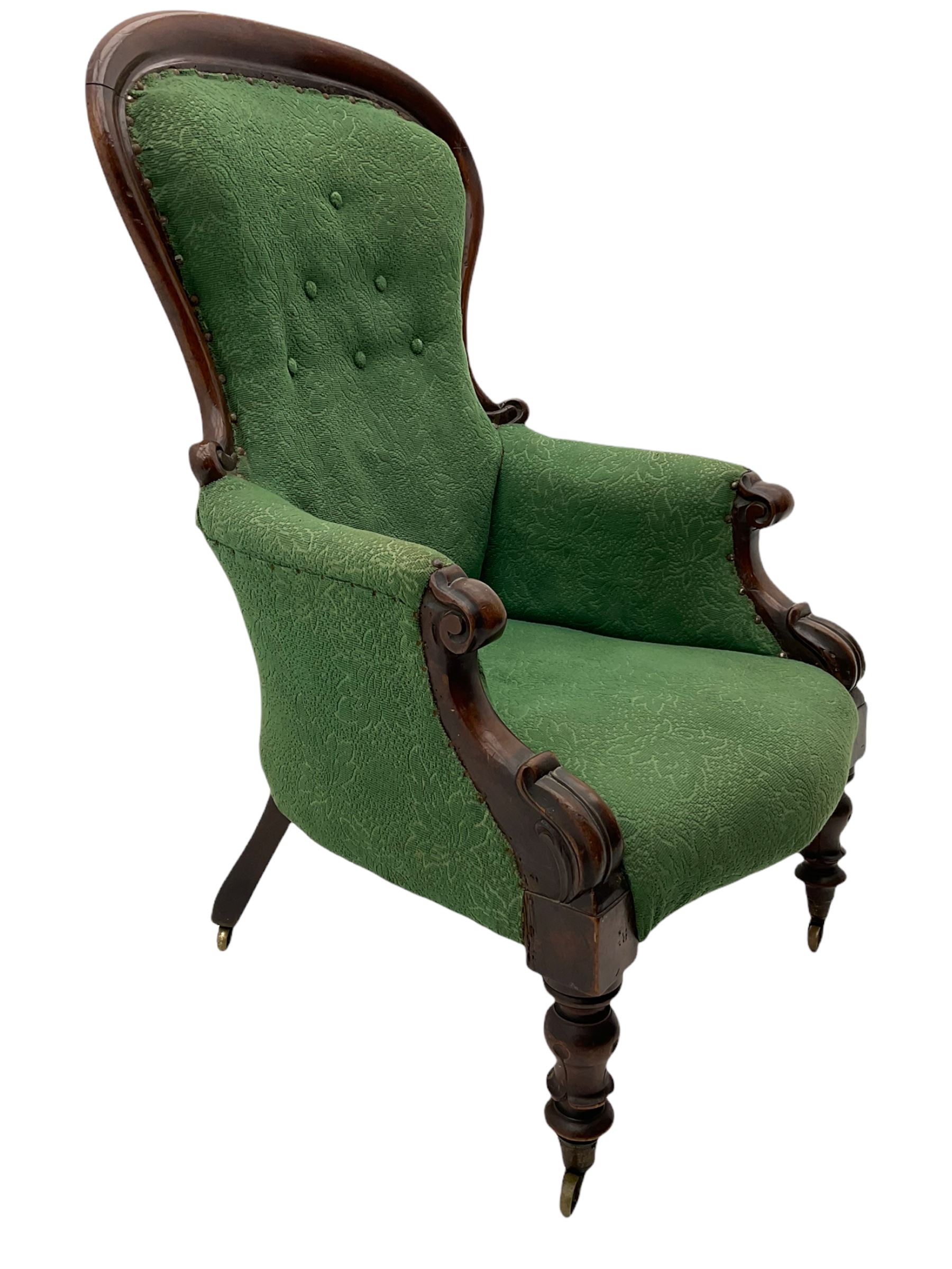 Early Victorian armchair - Image 3 of 5