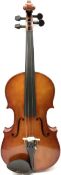 Modern viola with 40cm two-piece maple back and ribs and spruce top 66cm overall