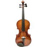 Modern viola with 40cm two-piece maple back and ribs and spruce top 66cm overall