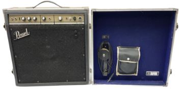 Pearl Musical Instruments Limited SS-101 amplifier No.7091 with integral flight case 48cm square