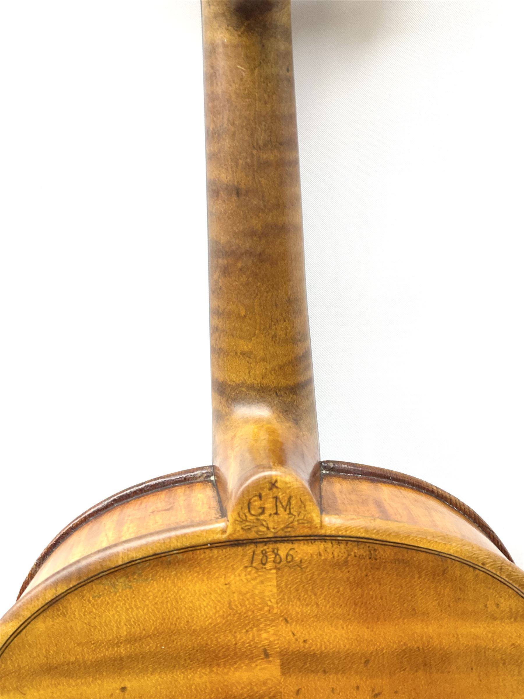 German viola c1900 with 38.5cm (15.25") two-piece maple back and ribs and spruce top - Image 11 of 21