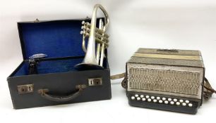 Boosey & Co Class A silver plated cornet no.104710