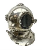Reproduction diver's chrome helmet