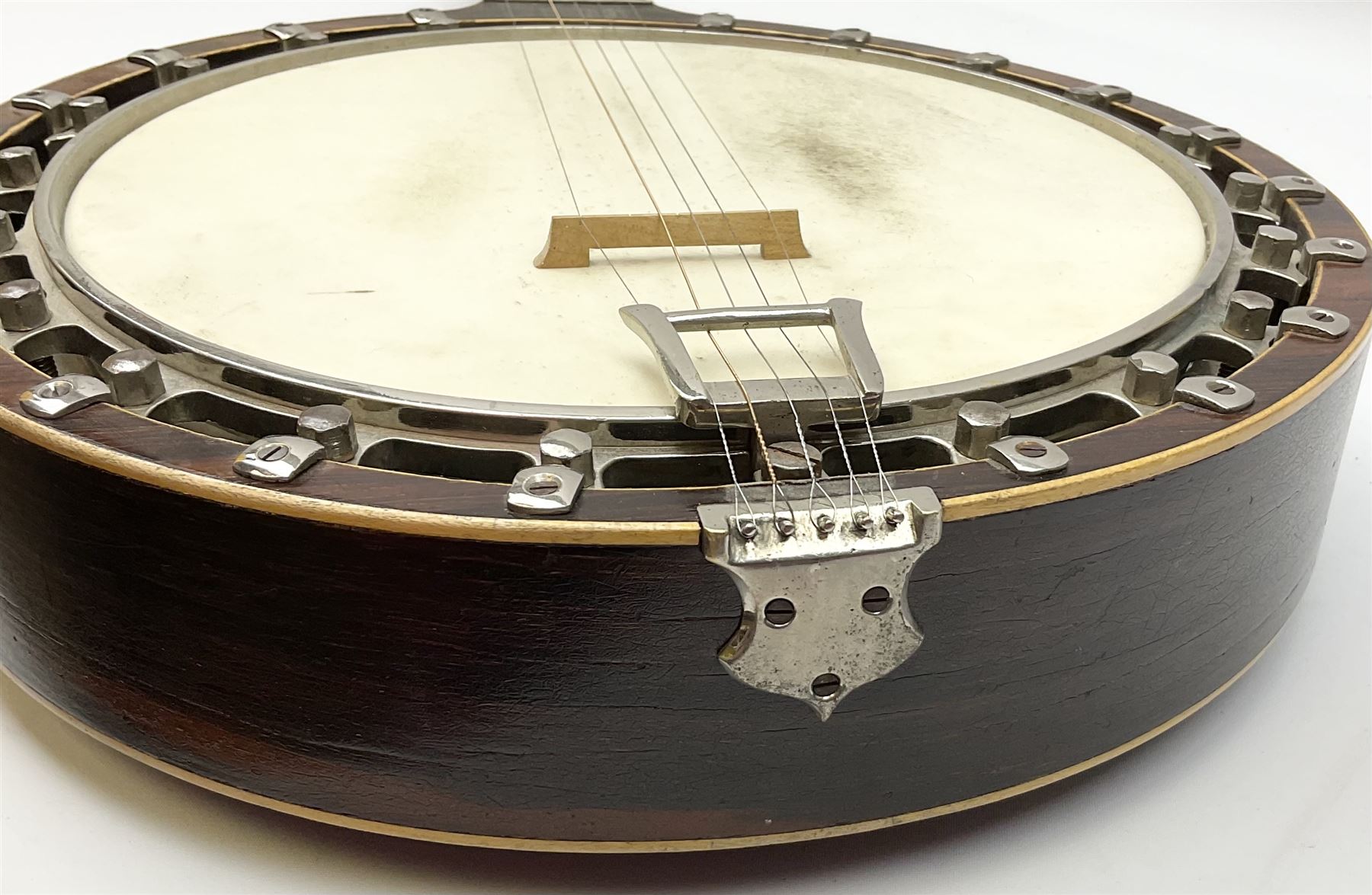 The Windsor Popular Model 5 five string closed back banjo - Image 19 of 21
