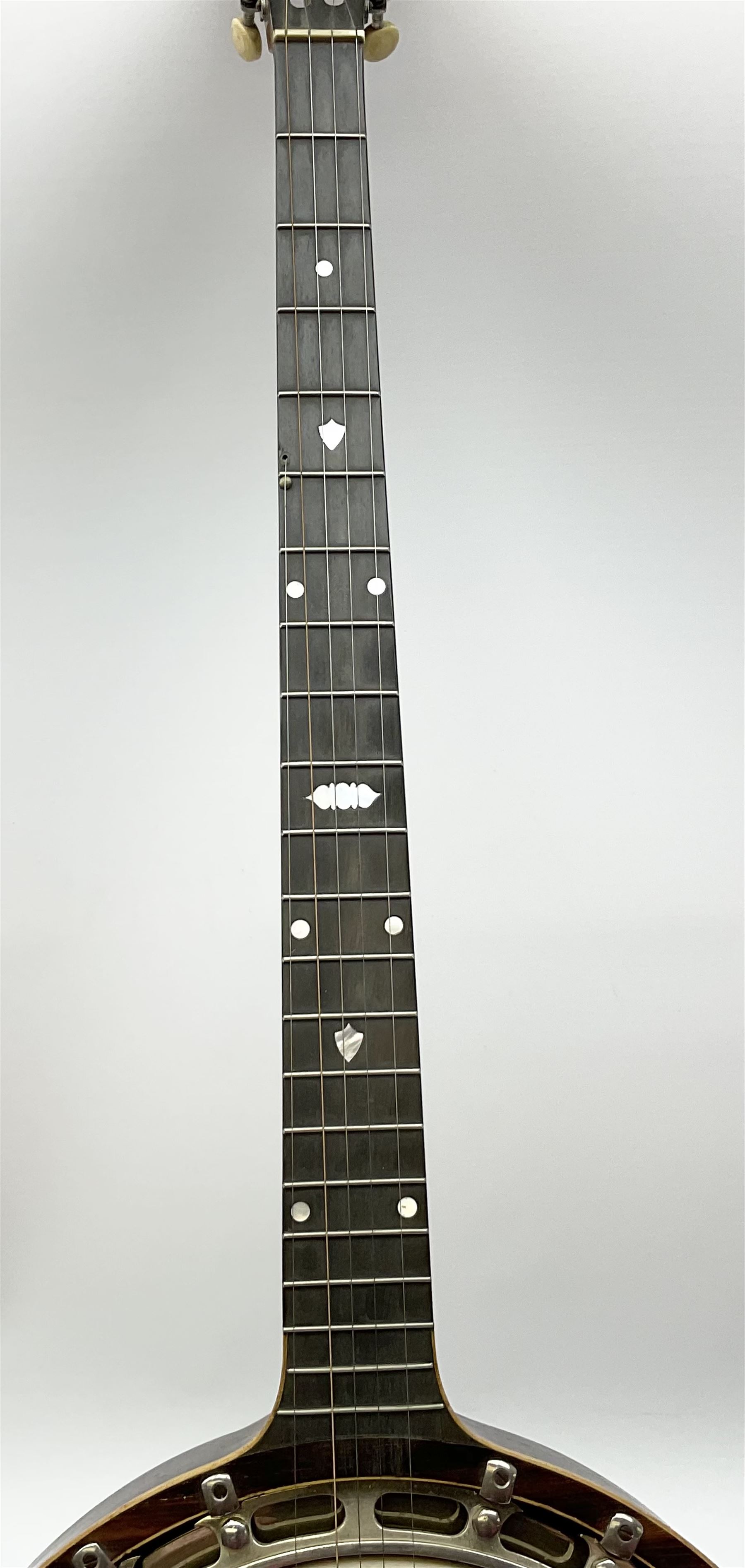 The Windsor Popular Model 5 five string closed back banjo - Image 6 of 21
