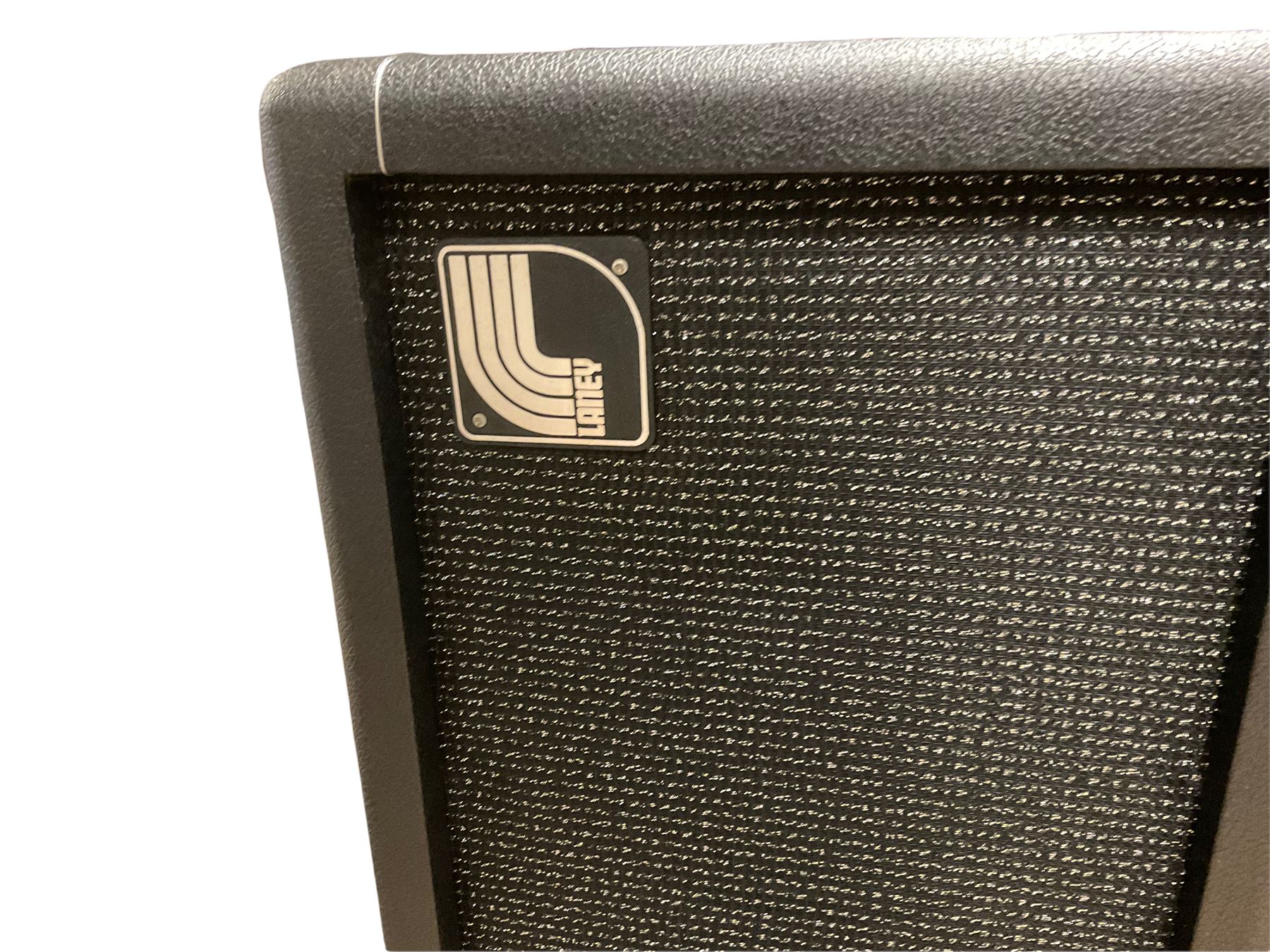 1970s pair of Laney professional speakers with leads and covers - Image 2 of 6