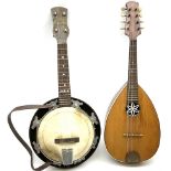 Melody-Uke four-string ukelele banjo