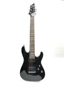 Schecter Diamond Series Omen-7 seven string electric guitar in black