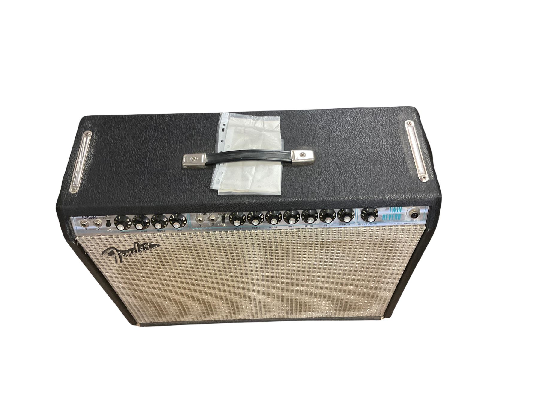 1970s Fender Twin Reverb professional amplifier No.A66744 - Image 7 of 12