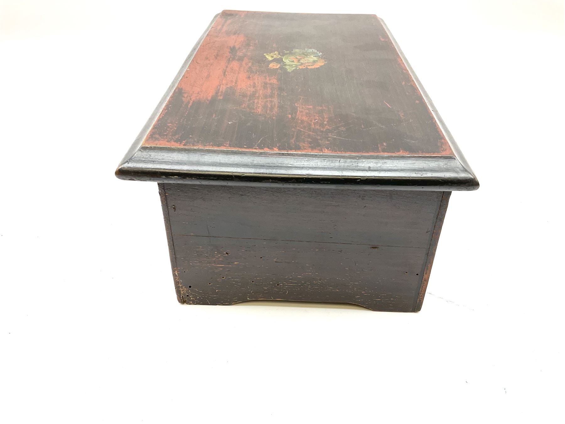 Late 19th century Swiss musical box for restoration with lever wind 9cm barrel - Image 11 of 14