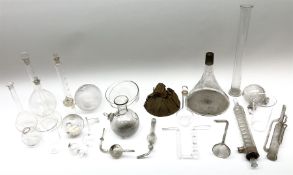 Collection of 19th century and later pharmaceutical laboratory glass