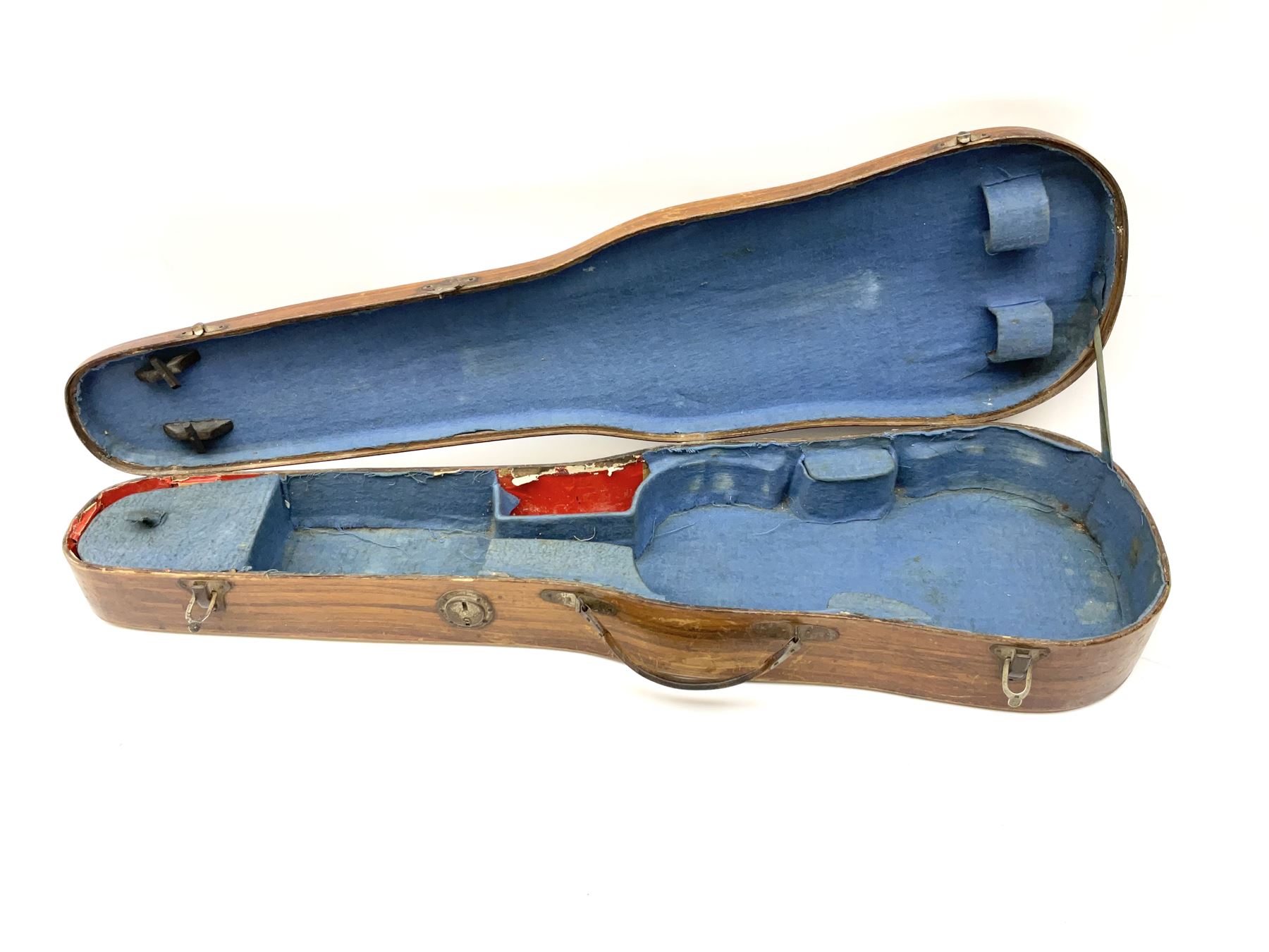 French Medio Fino violin c1920 for restoration and completion with 36cm two-piece maple back and rib - Image 19 of 20