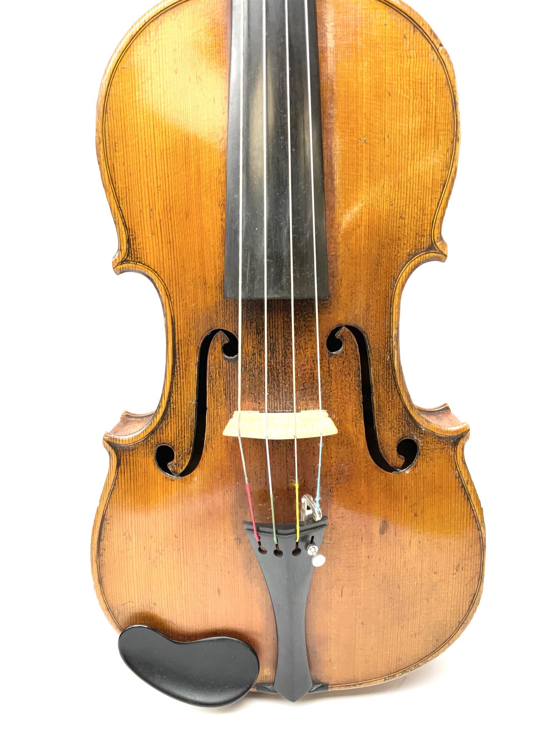 German viola c1900 with 38.5cm (15.25") two-piece maple back and ribs and spruce top - Image 3 of 21