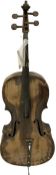 Early 19th century German cello requiring complete restoration