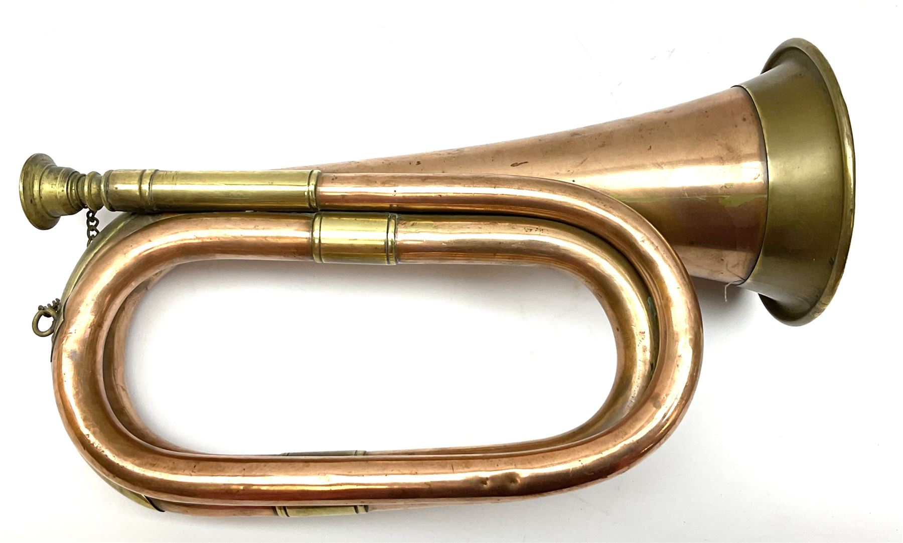 Two continental autoharps; military style copper and brass bugle; and a gourd five-key thumb piano ' - Image 13 of 15