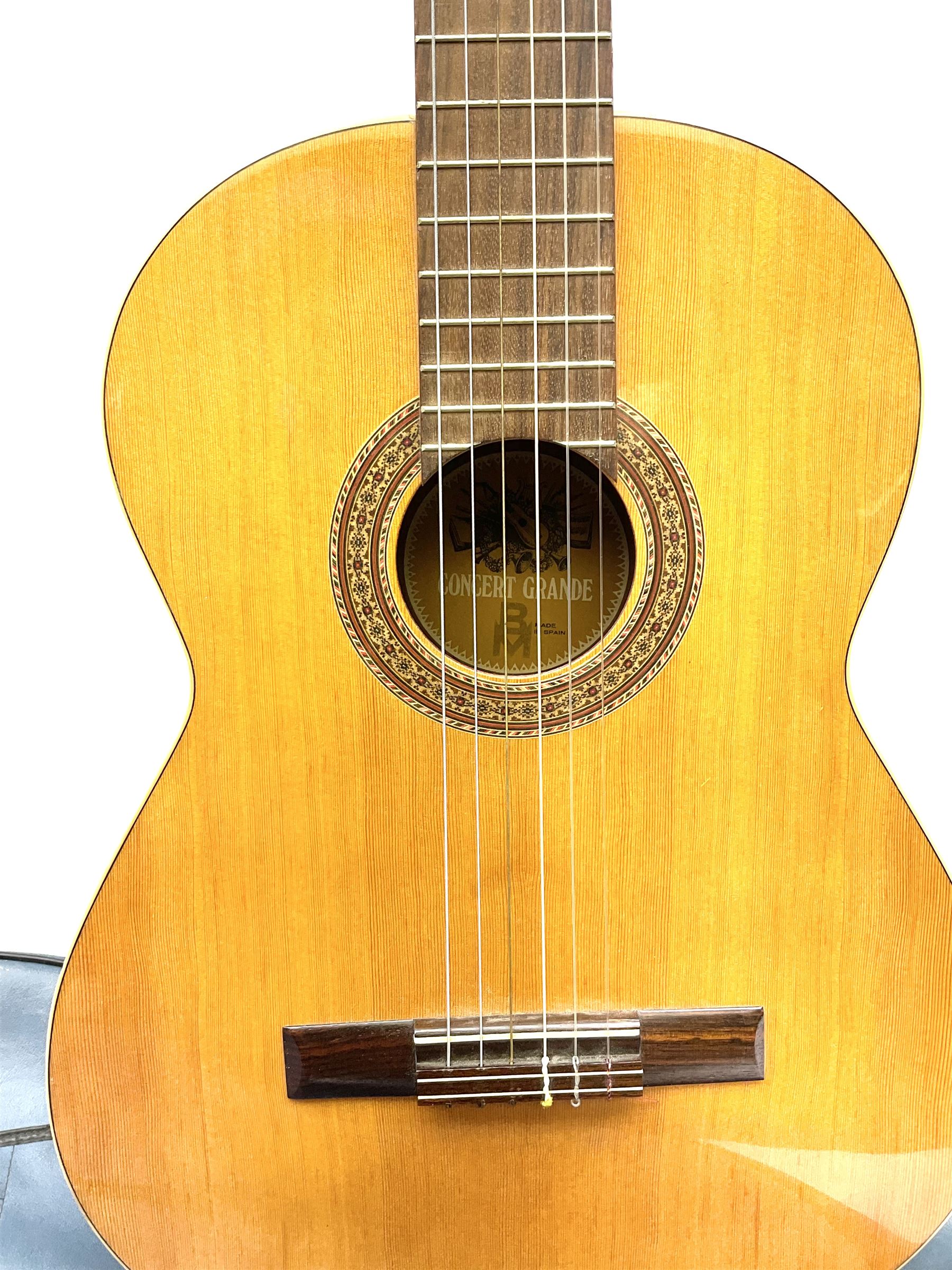 Spanish Concert Grande acoustic guitar with mahogany back and ribs and spruce top L100cm; in soft ca - Image 3 of 17