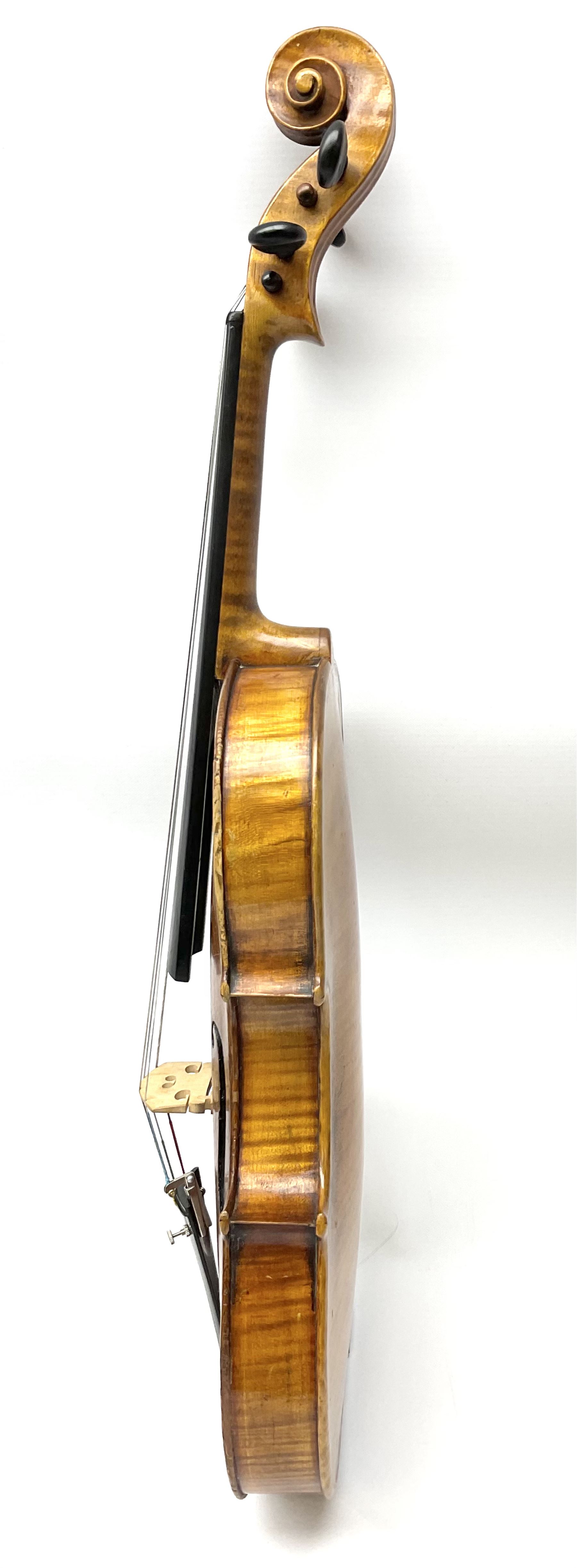 German viola c1900 with 38.5cm (15.25") two-piece maple back and ribs and spruce top - Image 9 of 21