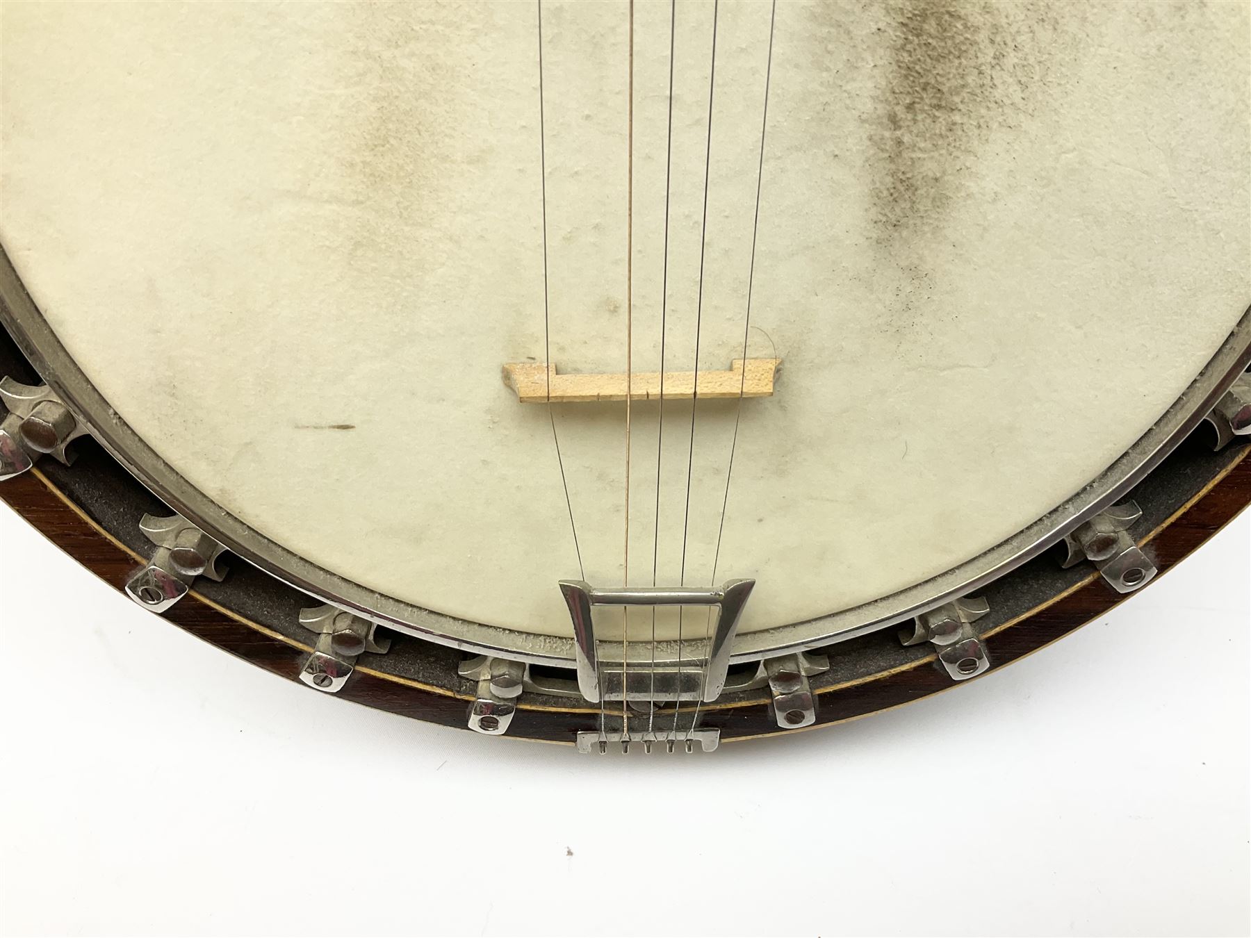 The Windsor Popular Model 5 five string closed back banjo - Image 3 of 21