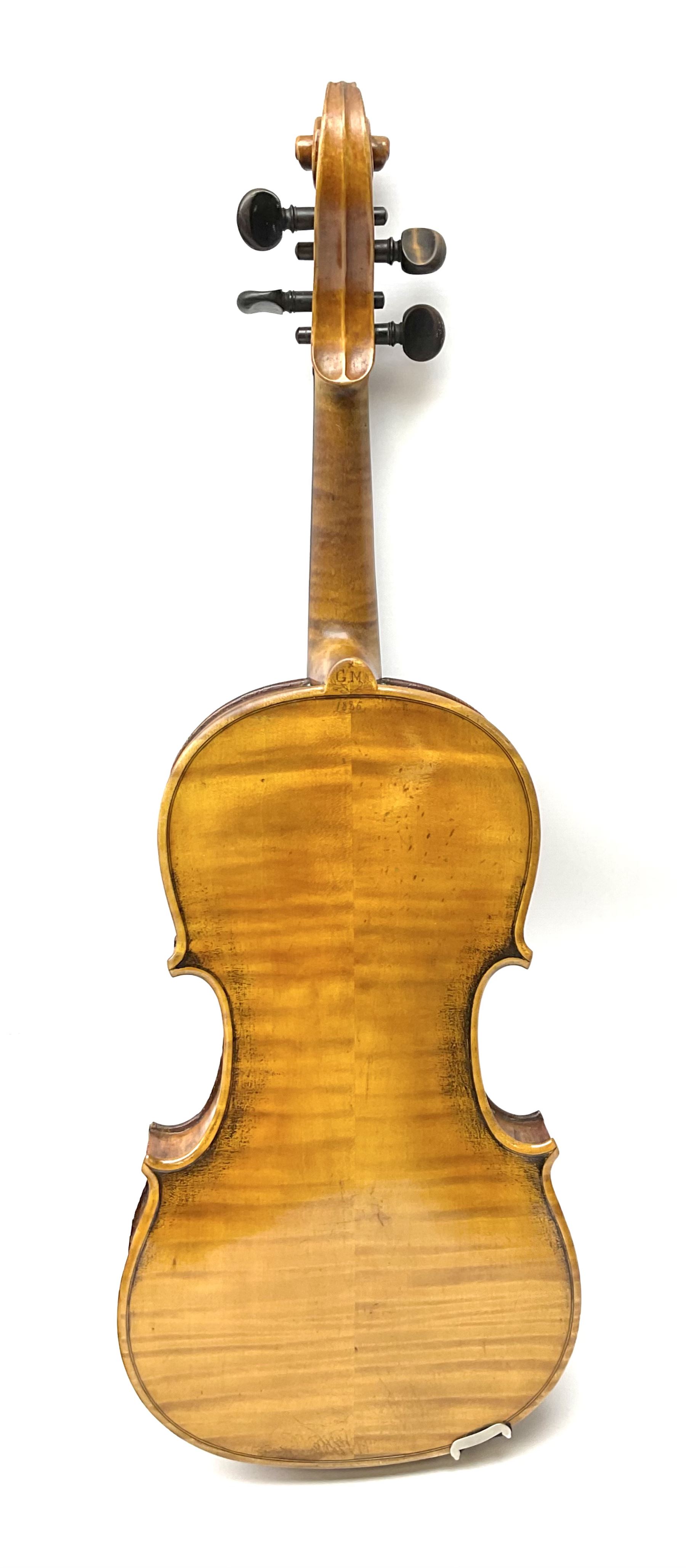German viola c1900 with 38.5cm (15.25") two-piece maple back and ribs and spruce top - Image 21 of 21