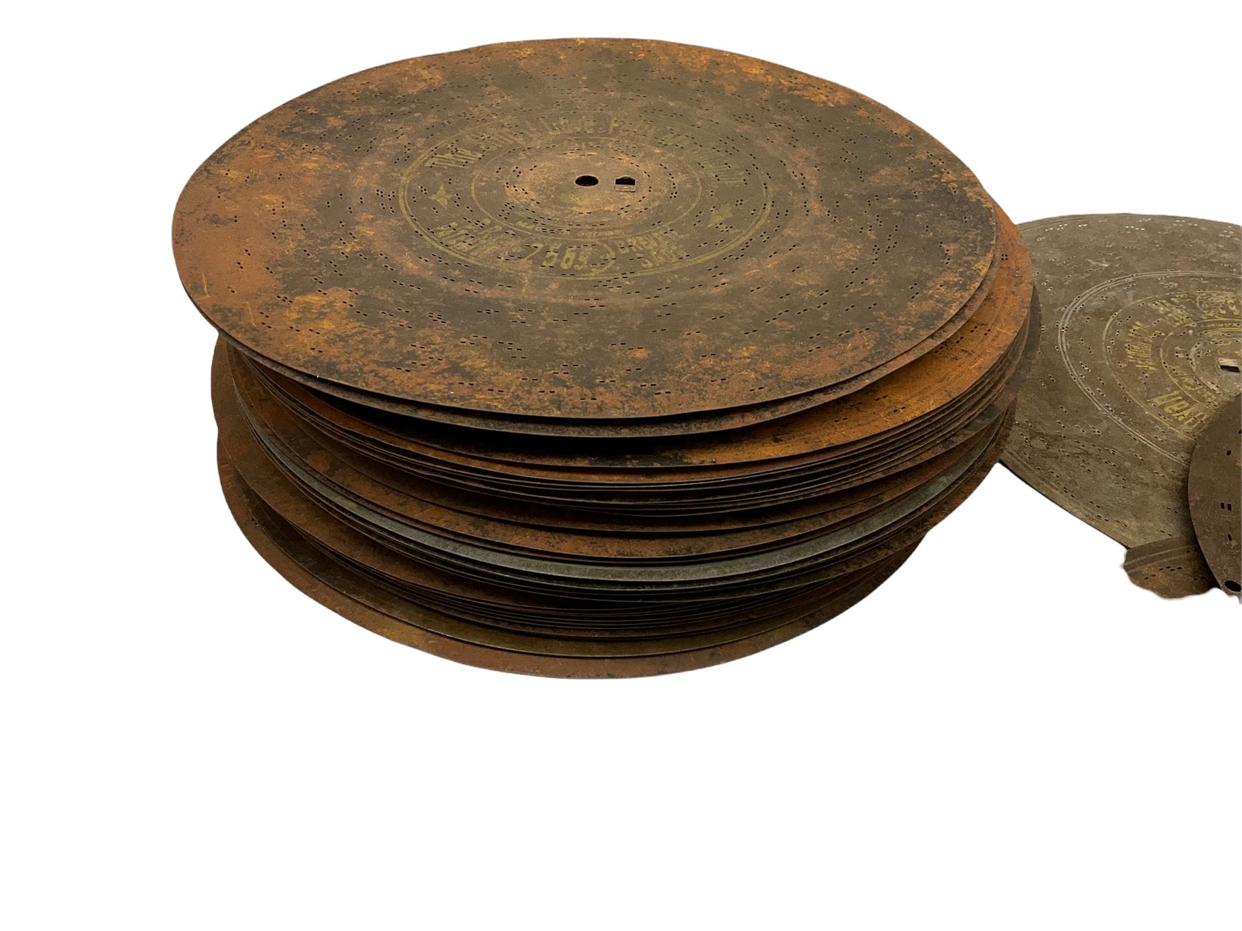 Forty-nine 27cm musical box discs - Image 3 of 9