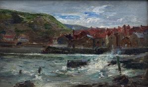 Arthur A Friedenson (Staithes Group 1872-1955): Staithes Harbour