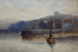 English School (19th/20th century): The Fish Pier Whitby